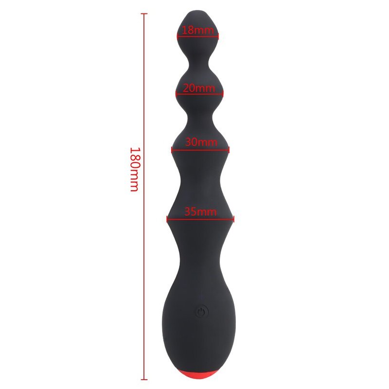 STIMULATEUR PLUG CHAPELET Plug anal en silicone, masseur de prostate, boules anales, stimulation