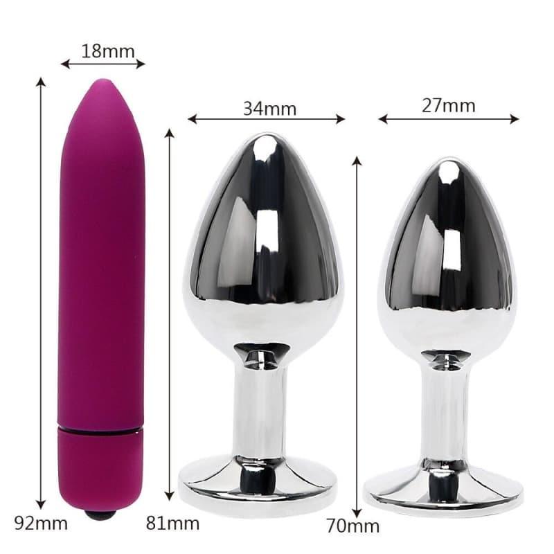 Plug Anal Diamant S et M avec Vibro | Plug Avenue Plug Anal Diamant S et M avec Vibro | Plug Avenue