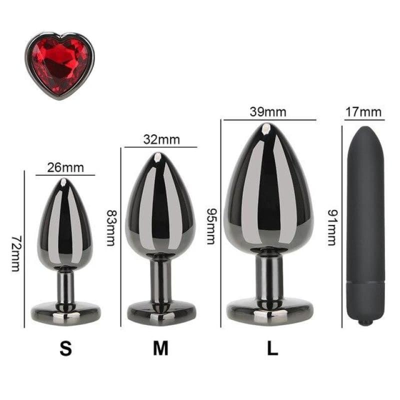 plug anal avec diamant Plug anal avec diamant Shelki taille M violet main image 1