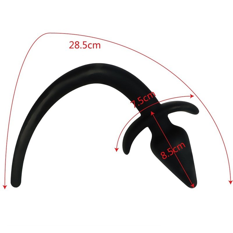 Plug Silicone En Forme De Queue De Chiot - Accessoire De Jeu Humoristique