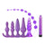 Coffret Anal violet 5 pièces avec vibro  -  Plug Avenue