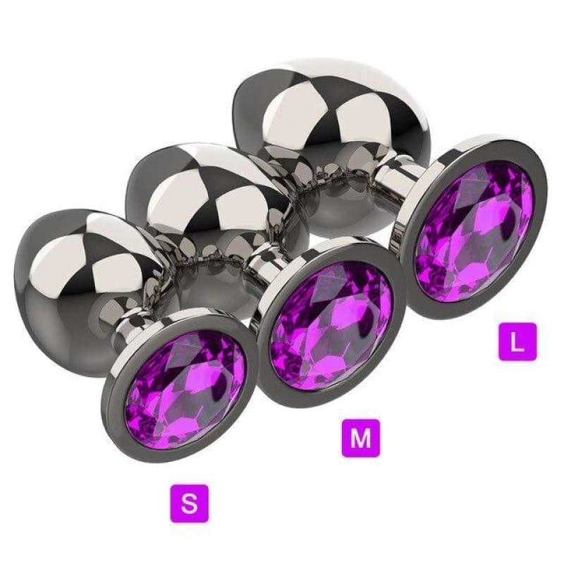 Plug Anal Diamant 3 Taille Violet | Plug Avenue Plug Anal Diamant 3 Taille Violet | Plug Avenue