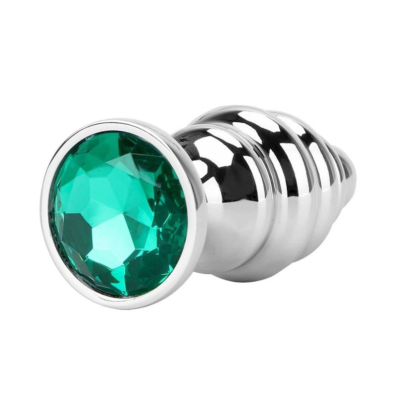 Plug Anal En Métal Orné De Diamant