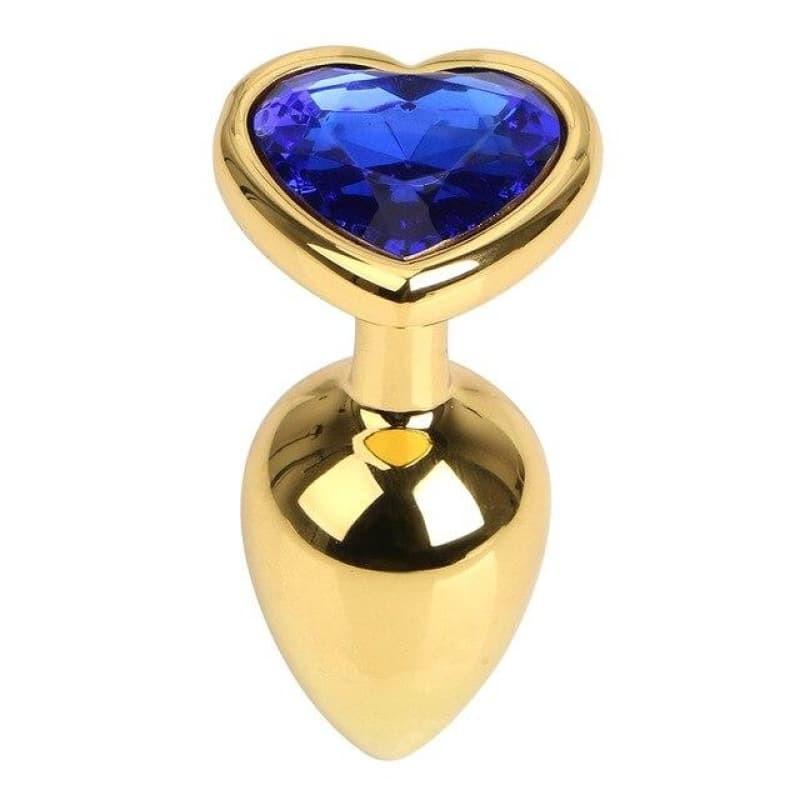 Plug Anal Diamant Mtal Or Cur Bleu | Plug Avenue
