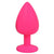Plug Anal Diamant Silicone Rose Taille L