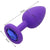 Plug Anal Diamant Violet Silicone Red