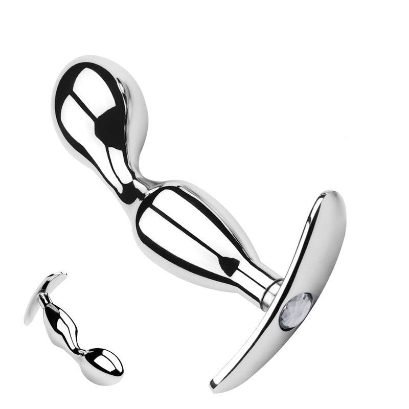 Plug anal en métal double boule XL Plug Avenue