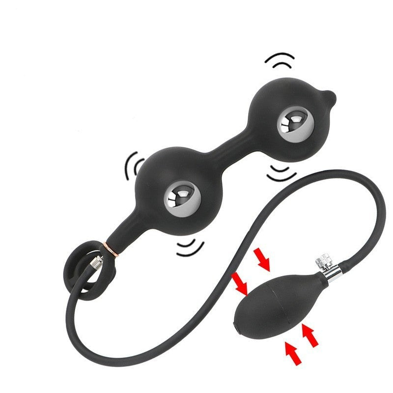 Plug anal gonflable avec bille | Plug Avenue