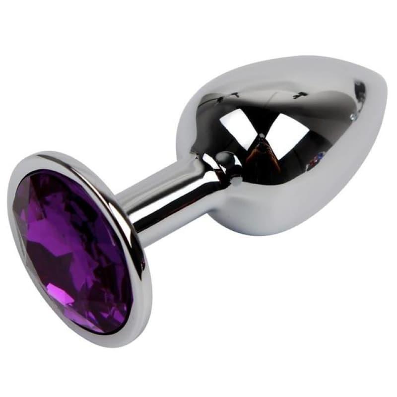 Plug Anal Noir Diamant Violet