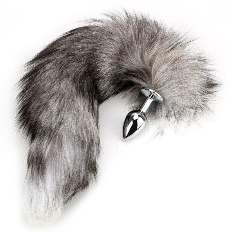 Plug Anal Queue de Renard en Mtal Gris Perle | Plug Avenue Plug Anal Queue de Renard en Mtal Gris Perle | Plug Avenue