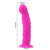 Plug anal silicone Courber pénis Rose red