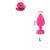 Plug Anal Silicone Diamant Rose Taille L
