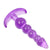 Plug Anal Silicone Jelly Violet