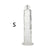 Plug anal silicone réaliste transparent S