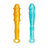 Plug Anal Silicone Set pearly gold et green