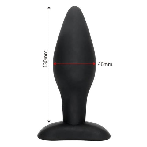 Plug anal silicone taille L Noir
