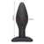 Plug anal silicone taille M Noir