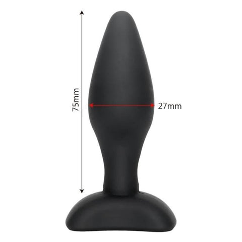 Plug anal silicone taille S Noir