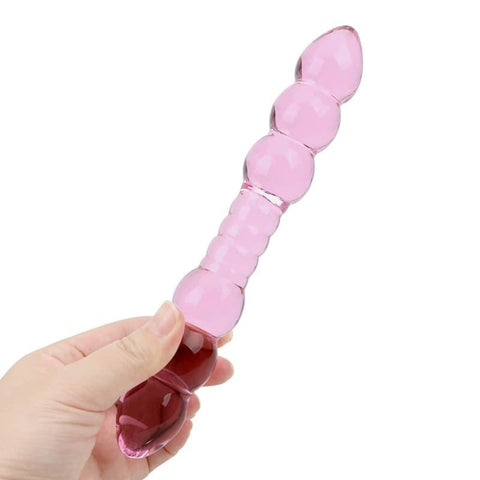Plug Anal Verre double rose