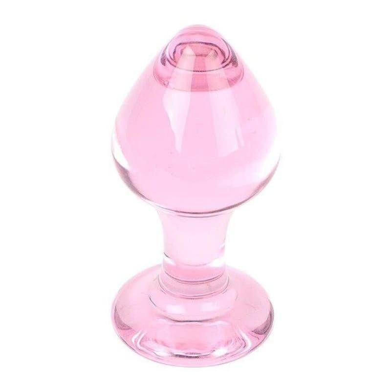 Plug Anal Verre rose en pointe | Plug Avenue