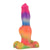 Plug Anal XXXL Réaliste Silicone Arc-en-Ciel  -  Plug Avenue