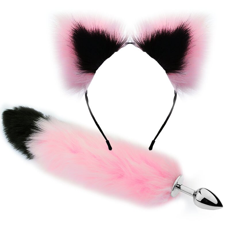 Plug queue de Chat Noir et oreille rose | Plug Avenue Plug queue de Chat Noir et oreille rose | Plug Avenue