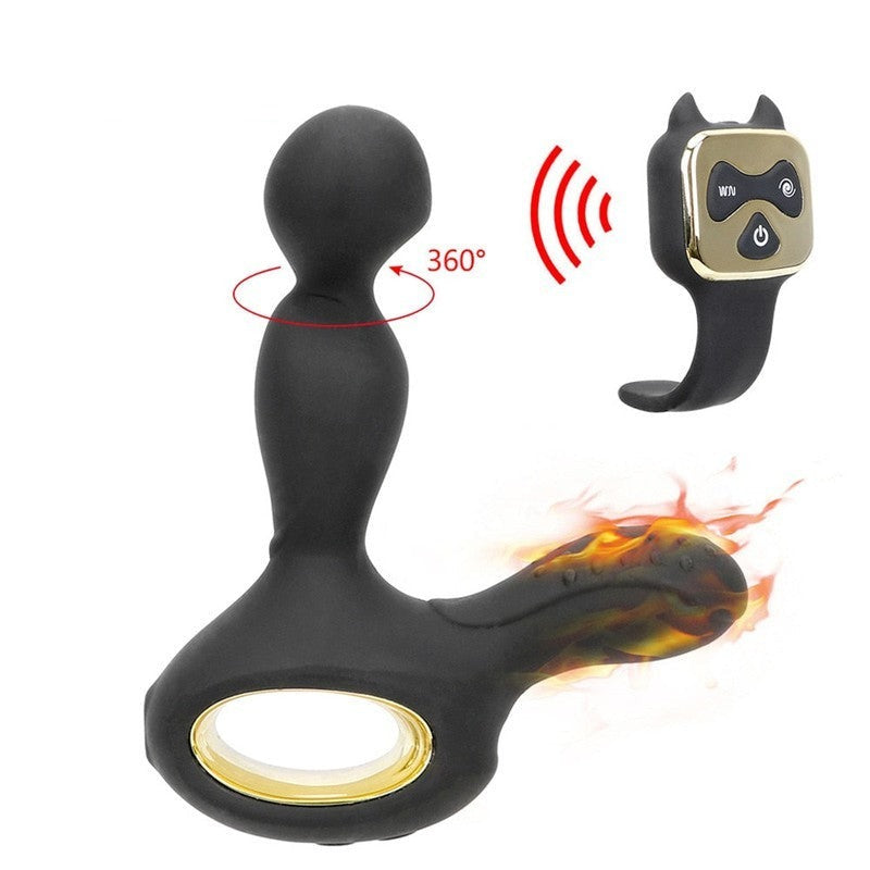 vibromasseur de prostate Vibromasseur Prostate Massager noir en silicone main image 1